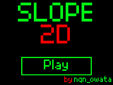 Slope Unblocked 2D